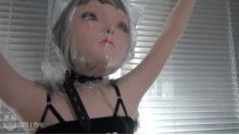 双層マスク 着ぐるみ+MILIYA MASK  拘束多重の窒息真空振動
